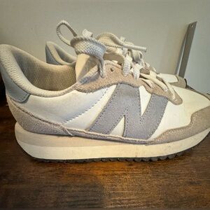 New Balance 237 Cream and Gray sneakers